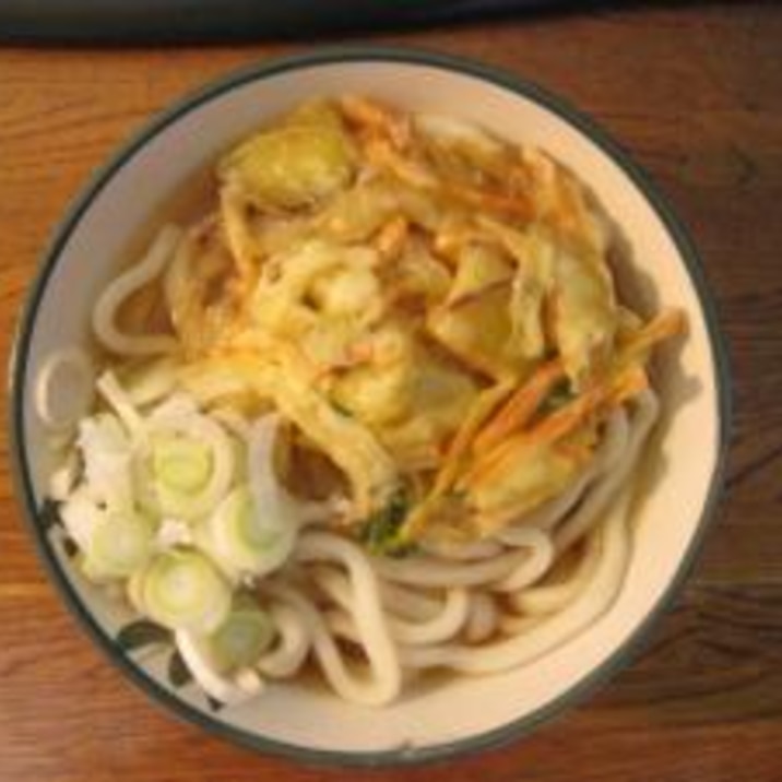 野菜のかき揚げ天ぷらうどん